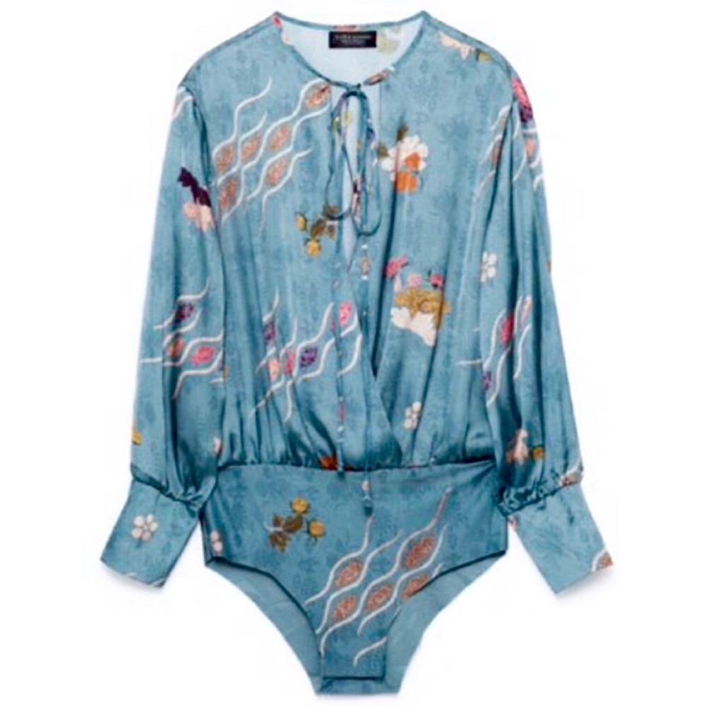 Zara floral bodysuit